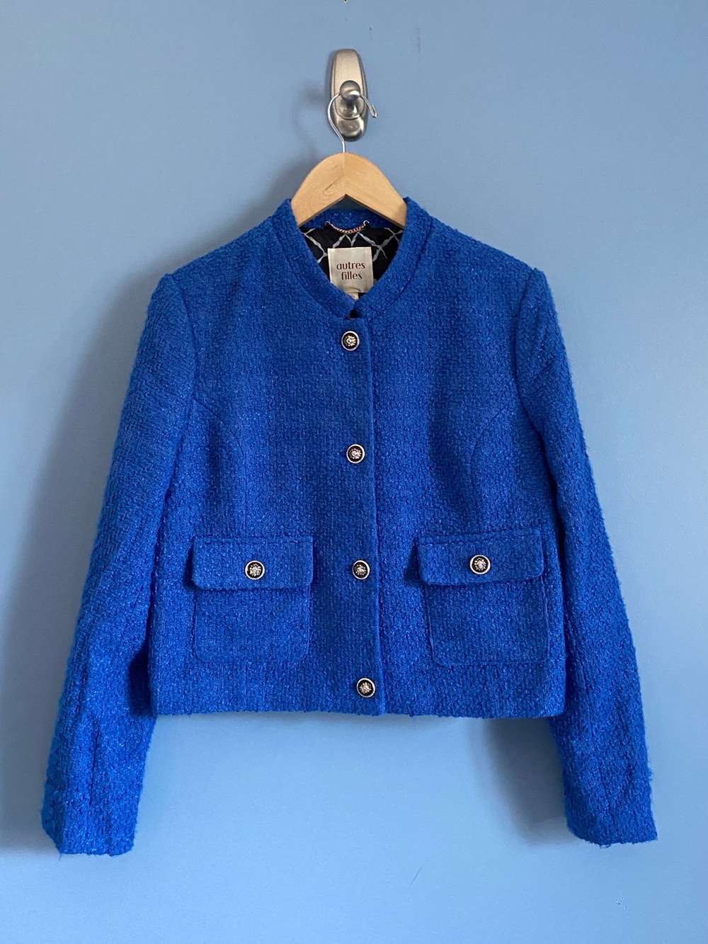 Autres Filles Royal Blue Tweed Jacket